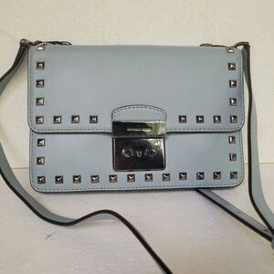 Michael Kors Dusty Blue Crossbody Leather Bag